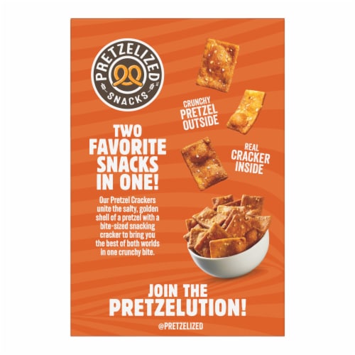 Pretzelized™ Cheddar Pretzel Crackers Perspective: back