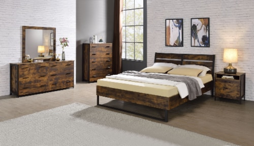 24264 Mirror - Rustic Oak Perspective: back