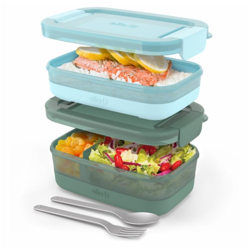 Ello® Plastic Lunch Stack Perspective: back