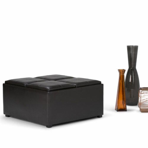 Simpli home avalon coffee deals table storage ottoman