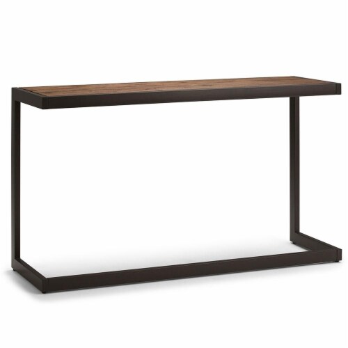Erina Console Sofa Table Acacia Wood Industrial Contemporary 52In Black Frame Rustic Natural Set of 1 Fred Meyer