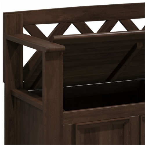 Simpli home amherst shop entryway storage bench