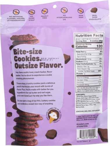 Thinsters® Brownie Batter Crunchy Cookies Perspective: back