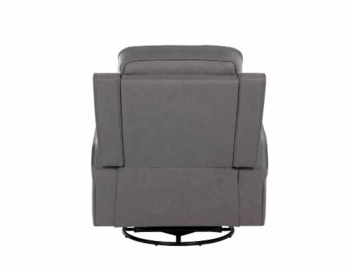 RoomSense Nova Swivel Recliner Tahoe Light Grey Perspective: back