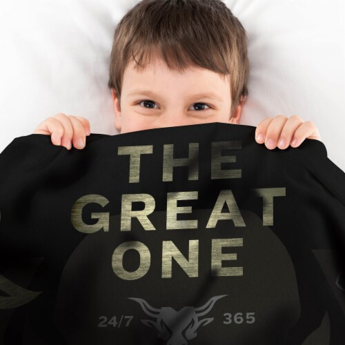 Sleep Squad WWE The Rock 60” x 80” Raschel Plush Blanket Perspective: back