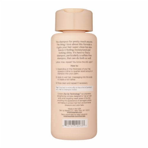 Kristin Ess Signature Salon Sulfate Free Shampoo - Hydrating Frizz Control - Color Safe Perspective: back