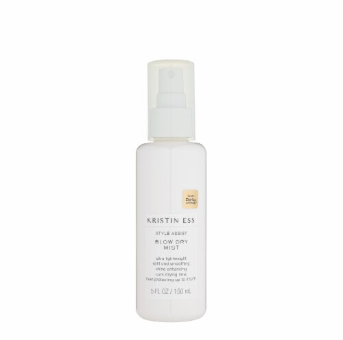 Kristin Ess Style Assist Blow Dry Heat Protectant Spray Shine Enhancing Frizz Control + Styling Perspective: back