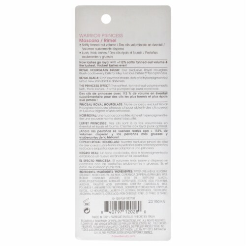 Flower Warrior Princess Mascara Royal Black Perspective: back