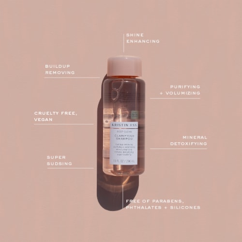 Kristin Ess Hair Deep Clean Clarifying Shampoo For Build Up + Oil - Cleanse + Detox - Vegan Perspective: back