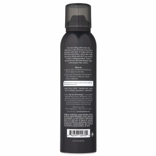 Kristin Ess Brunette Dry Shampoo Powder Spray With Vitamin C for Dark + Brown Hair - Oil Absorbing Perspective: back