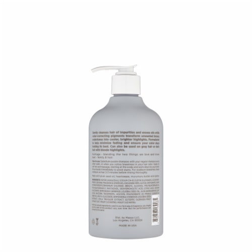 Hairitage Pass on Brass Purple Moisture Shampoo With Jojoba Oil For Blonde + Colored Hair Perspective: back
