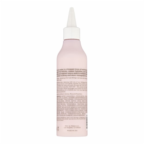 Hairitage Vegan Rice Water Hair Rinse With Rosemary Oil - Cleanse + Repair Hair - Scalp Soothing Perspective: back