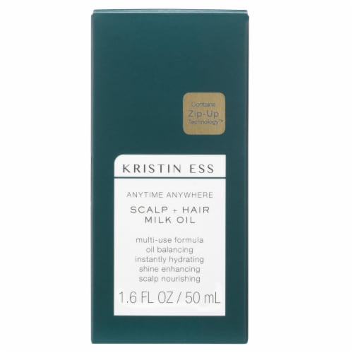 Kristin Ess Anytime Anywhere Scalp + Hair Milk Oil Perspective: back