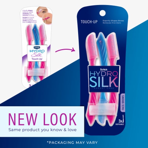 Schick Hydro Silk Touch-Up Multipurpose Exfoliating Facial Razor and Eyebrow Shaper  Perspective: back