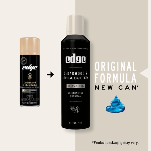 Edge Cedarwood & Shea Butter Men's Shave Gel Perspective: back