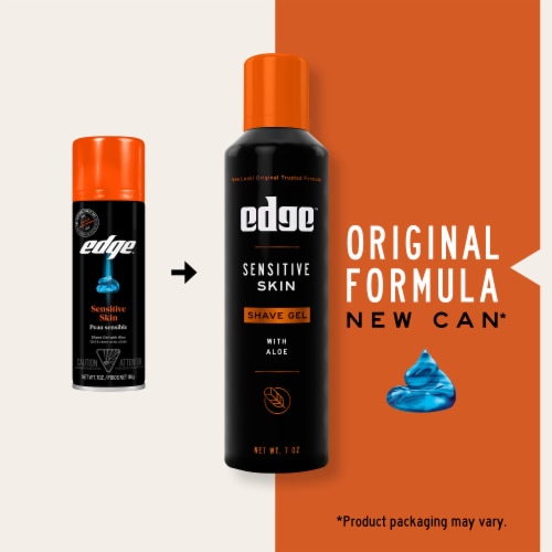 Edge Sensitive Skin Shave Gel for Men with Aloe & Lubricants to Moisturize & Protect Skin Perspective: back