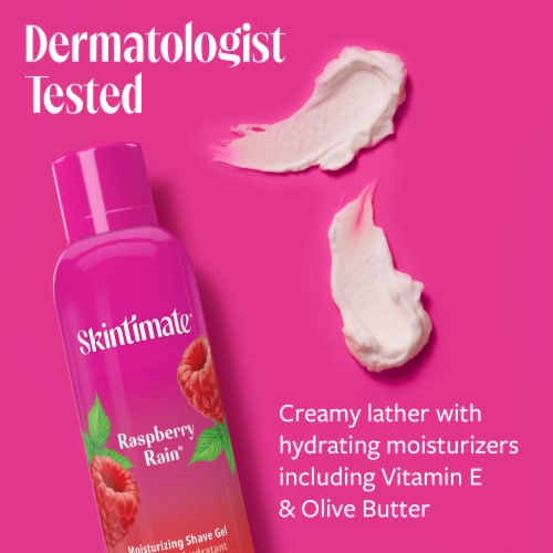Skintimate Signature Scents Shave Gel for Women Moisturizing Raspberry Rain Scent Perspective: back