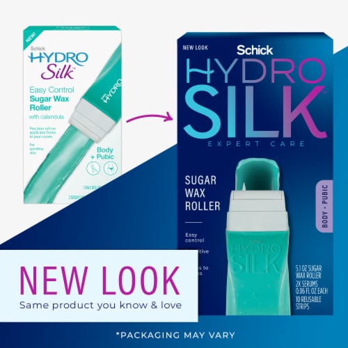 Schick Hydro Silk Sugar Wax Roller for Body & Pubic Removal Body Wax Kit Perspective: back