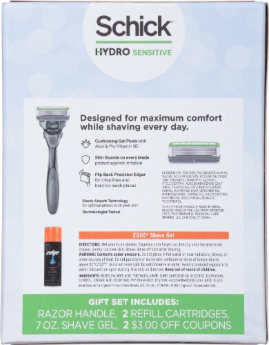 Schick® Hydo Sensitive Shave Gift Set Perspective: back