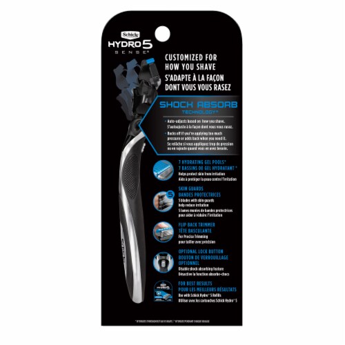 Schick Hydro 5 Sense Hydrate Razor Perspective: back