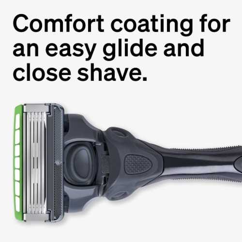 Schick Hydro Sensitive 5-Blade Razor Refills for Men with Flip-Back Precision Edger Perspective: back