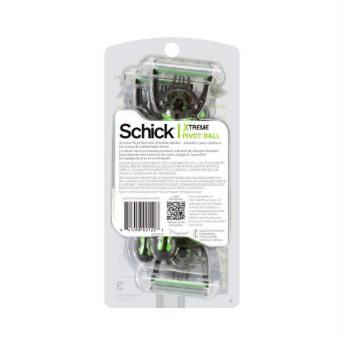 Schick Xtreme3 Pivot Ball 3-Blade Men's Disposable Razors Perspective: back