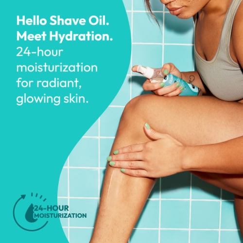 Skintimate 2 in 1 Shave Oil + Moisturizer Sensitive Skin Protects & Smooths Fragrance Free Perspective: back