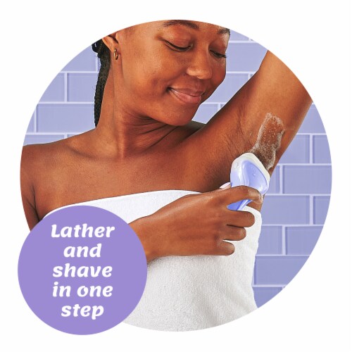 Schick Intuition Pure Nourishment Women's Razor With Coconut Milk & Almond Oil Perspective: back