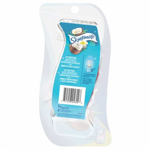Skintimate Coconut Delight 3-Blade Women's Disposable Razors Perspective: back