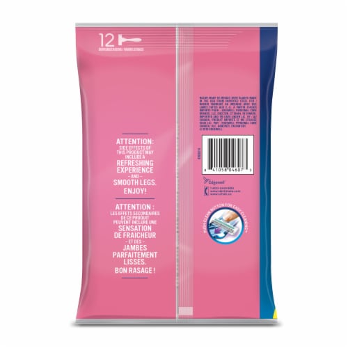 Skintimate Sensitive Skin Twin Blade Women's Disposable Razors Perspective: back