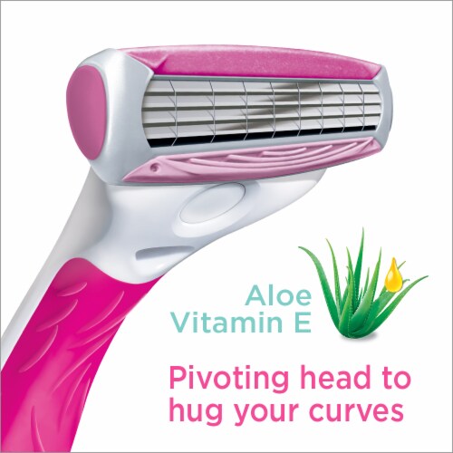 Schick Quattro For Women Value Pack Razor and Cartridges Perspective: back