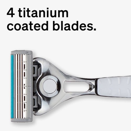 Schick® Quattro® Titanium Razor Refills Perspective: back