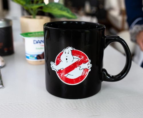 Ghostbusters Logo Ectoplasm Heat-Changing Ceramic Coffee Mug | Holds 20 Ounces Perspective: back