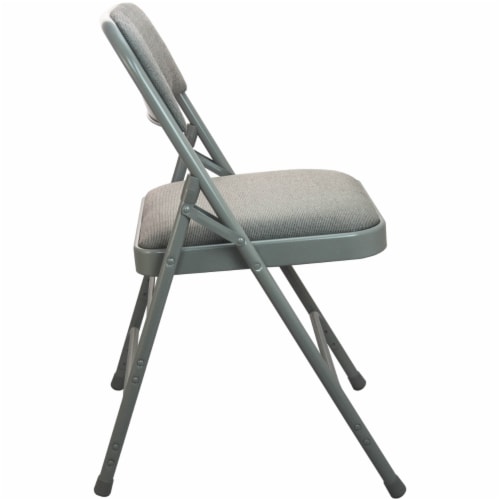 Grey Metal Folding Chair, 1 unit Kroger