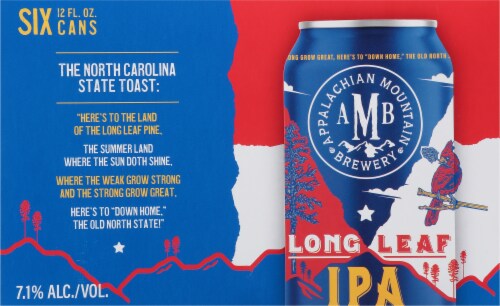 Appalachian Mountain Brewery Long Leaf IPA Beer Perspective: back