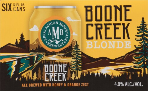 Appalachian Mountain Brewery Boone Creek Blonde Ale Beer Perspective: back