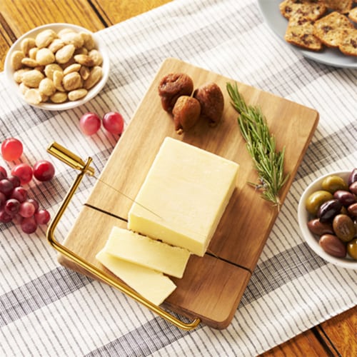Acacia Cheese Slicing Board by Twine Perspective: back
