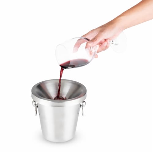 True Fabrications 5216-bulk Savor Stainless Steel Spittoon Perspective: back