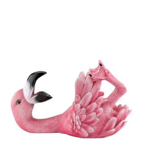Polyresin Flirty Flamingo Bottle Holder by True Perspective: back