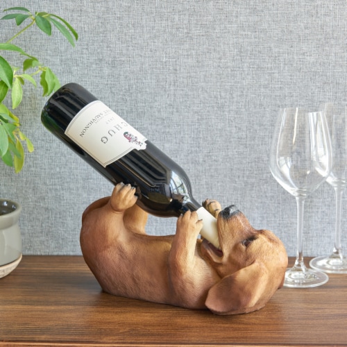 Dachshund Wine Bottle Holder by True Perspective: back