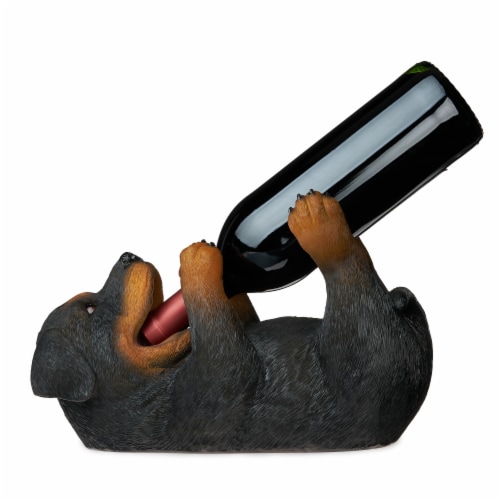 Rottweiler Wine Bottle Holder by True Perspective: back