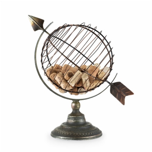 Old World Globe Cork Display by Twine® Perspective: back