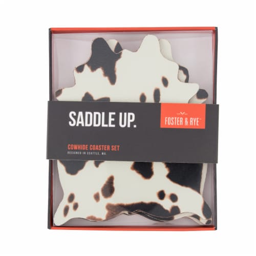 Cowhide Coaster Set by Foster & Rye™ Perspective: back