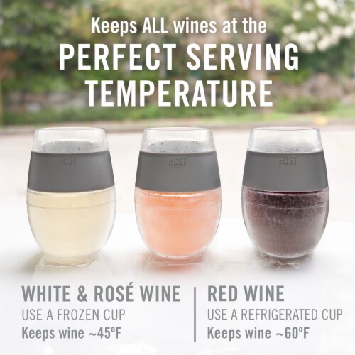 True Fabrications Wine Freeze Cooling Cup Translucent Purple Perspective: back