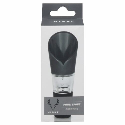 Gunmetal Aerating Pour Spout by Viski® Perspective: back