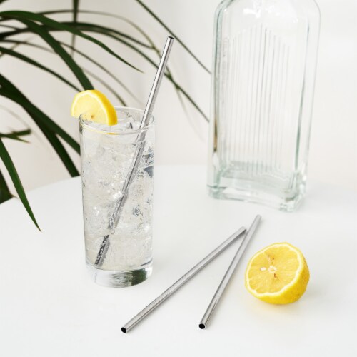Stainless Steel Straw by True Perspective: back