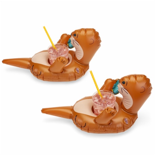 Otter Drink Floaties, set of 2 by TrueZoo Perspective: back