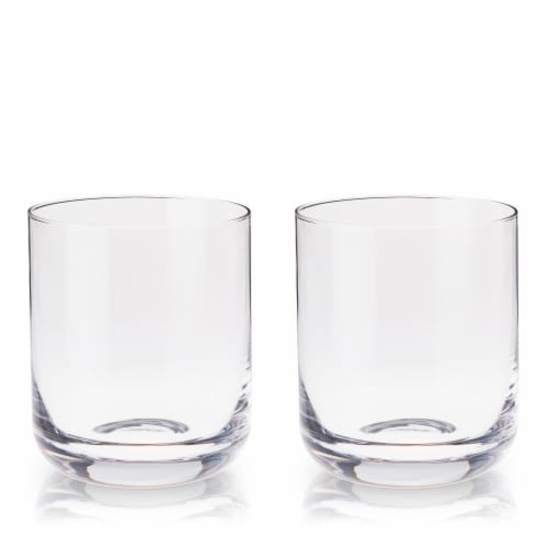 Viski Crystal Whiskey Tumblers Perspective: back