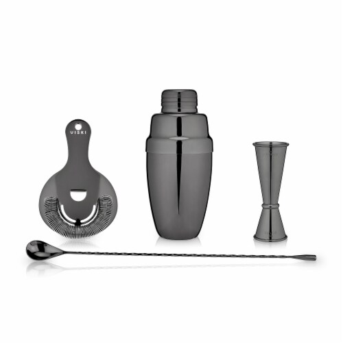Viski Gunmetal Mixologist Barware Set Perspective: back