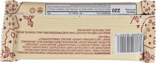 ALOHA Plant Based Protein Bar Oatmeal Chocolate Chip Perspective: back